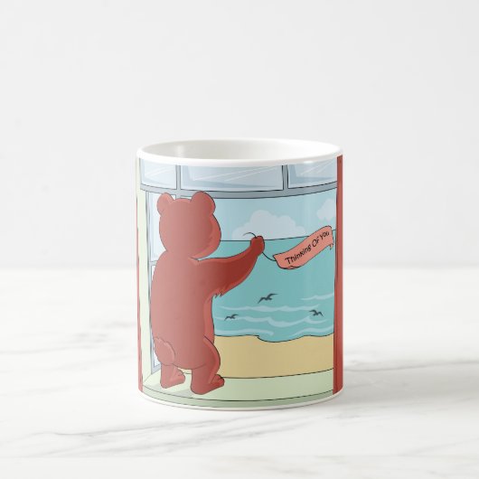 Mug Penser à toi Teddy Bear Missing You mignon Art (Centre)