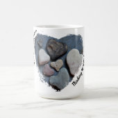 Mug Penser à vous-Aimez les rochers-Coeur en forme de  (Centre)