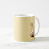 Mug Penser à vous drôle Chouette Putain Pun quitter Ad (Devant droit)