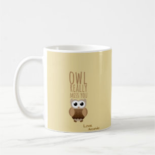 Mug Penser à vous drôle Chouette Putain Pun quitter Ad