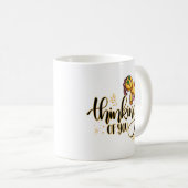 Mug Penser à vous drôle Halloween Poupée vaudou (Devant droit)