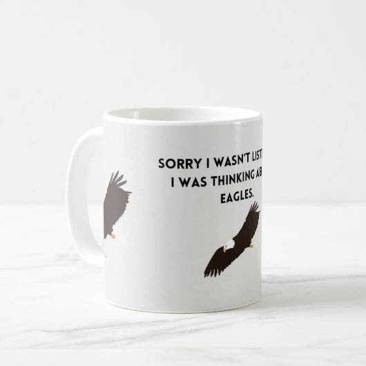 Mug Penser aux aigles (Devant gauche)