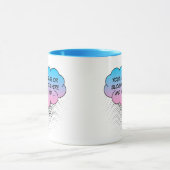 Mug Penser bullez votre Modèle de relevé (Centre)