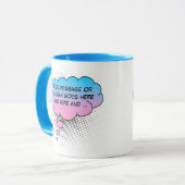 Mug Penser bullez votre Modèle de relevé (Devant gauche)