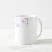 Mug penser comme un proton rester positif drôle scienc (Devant droit)