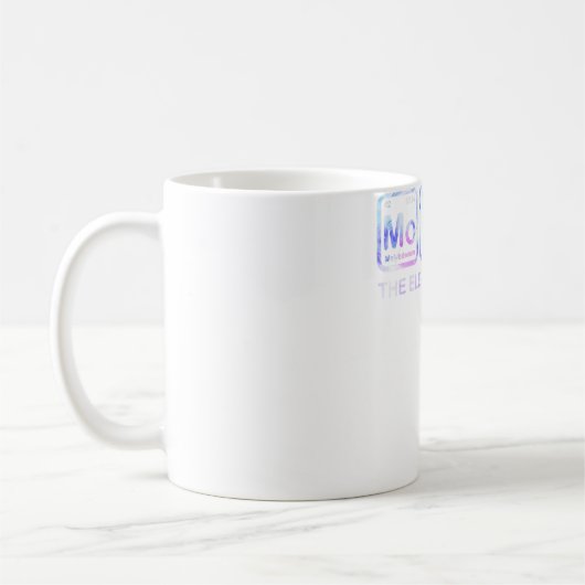 Mug penser comme un proton rester positif drôle scienc (Gauche)