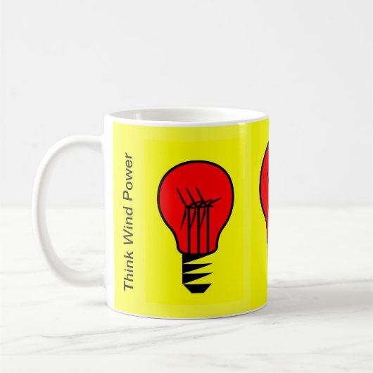 Mug Penser l'énergie éolienne (Gauche)
