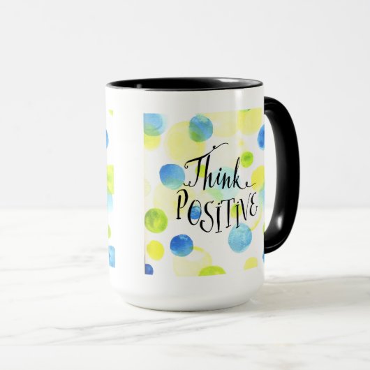 Mug Penser positif (Devant droit)