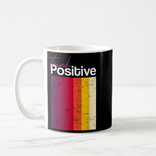 Mug Penser Positive &amp; Be Inspiré Citations Graphic (Gauche)