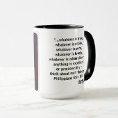 Mug Pensez à ces choses (Devant droit)