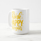 Mug Pensez à des pensées heureuses (Devant gauche)