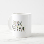 Mug Pensez à la boue positive (Devant gauche)