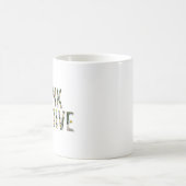 Mug Pensez à la boue positive (Centre)