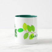 Mug Pensez à la mule verte (Centre)