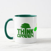 Mug Pensez à la mule verte (Gauche)