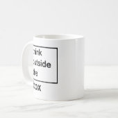 Mug Pensez à l'extérieur de la Box Creative Coffe Cup (Devant gauche)