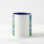Mug Pensez au cerveau vert (Centre)
