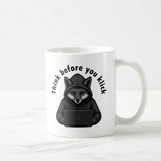 Mug Pensez avant de cliquer - Sécurité informatique (Droite)