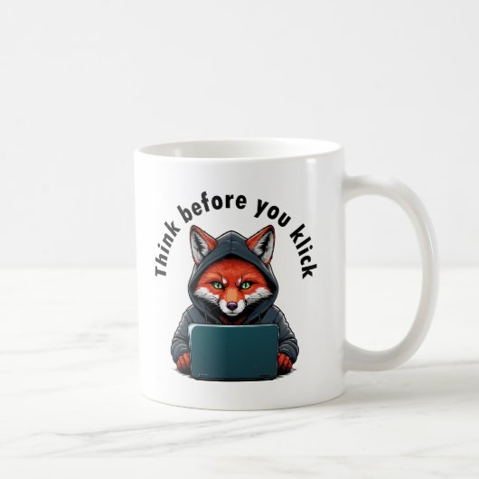 Mug Pensez avant de cliquer - Sécurité informatique (Droite)