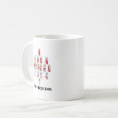 Mug Pensez booléen (le diagramme de Hasse) (Devant gauche)