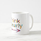 Mug Pensez clairement (Devant droit)
