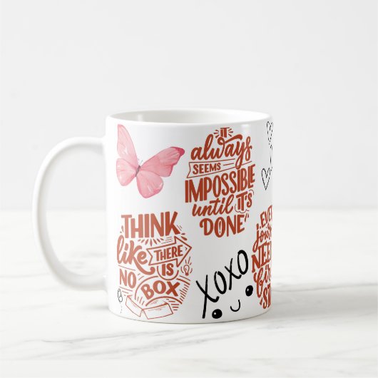 Mug pensez comme si il n'y avait pas de boîte (Gauche)