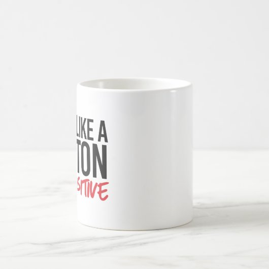 Mug Pensez comme un proton positif (Centre)