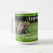 Mug Pensez différemment Renard (Devant gauche)