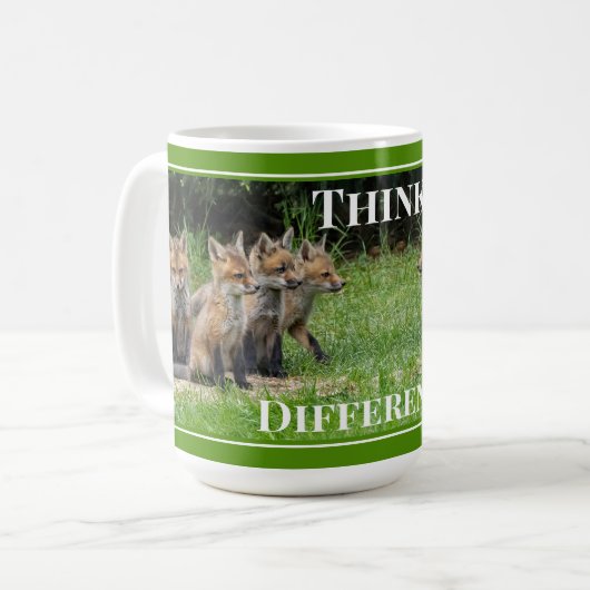 Mug Pensez différemment Renard (Devant gauche)