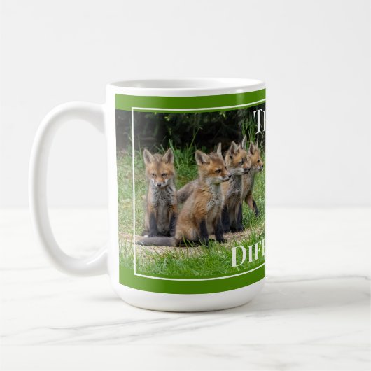Mug Pensez différemment Renard (Gauche)