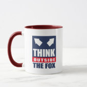 Mug Pensez en dehors du renard (Gauche)