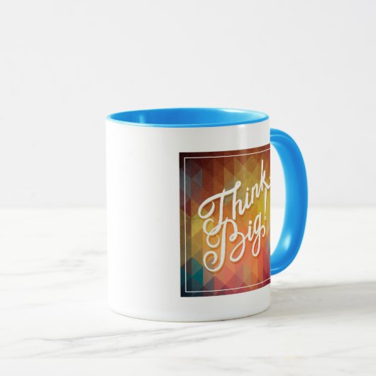 Mug Pensez grand (Devant droit)