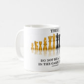 Mug Pensez que (échecs) ne soyez pas un gage en The (Devant gauche)