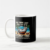 Mug Pensez Que Vous Êtes Tombé D'Un Chat De Cocotier L (Gauche)