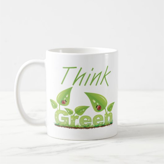 Mug Pensez vert (Gauche)