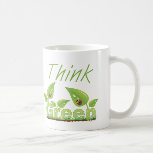 Mug Pensez vert (Droite)