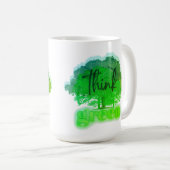 Mug Pensez vert (Devant droit)