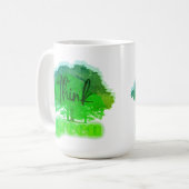 Mug Pensez vert (Devant gauche)