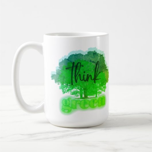 Mug Pensez vert (Gauche)