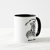 Mug Pensez Zèbres (Devant droit)