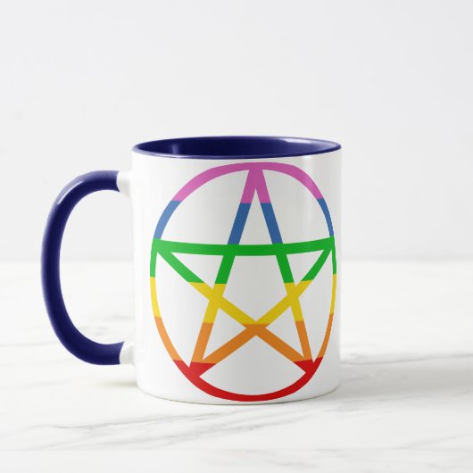 Mug Pentacle arc-en-ciel (Gauche)