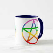 Mug Pentacle arc-en-ciel (Devant droit)