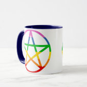 Mug Pentacle arc-en-ciel (Devant gauche)