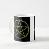 Mug Pentagramme avec le feuille (Devant gauche)