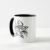 Mug Pentagramme crânien (Devant gauche)