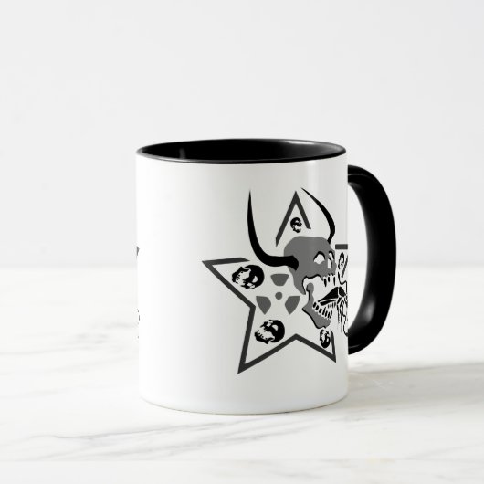 Mug Pentagramme crânien (Devant droit)