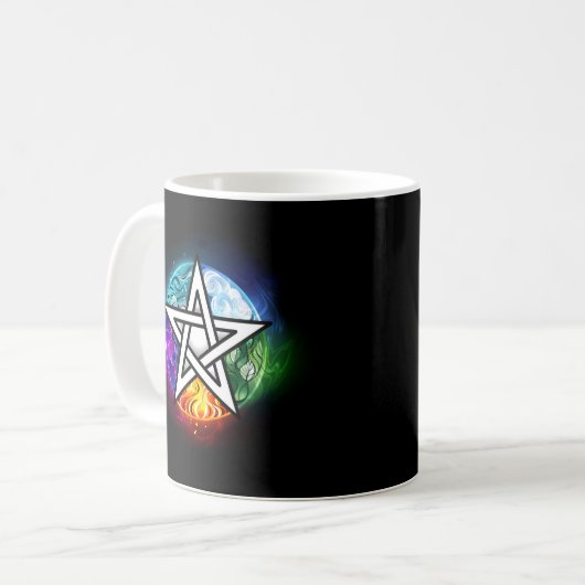 Mug pentagramme du Wiccan (Devant gauche)