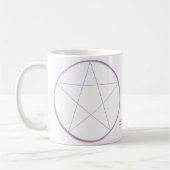 Mug Pentagramme pourpre de gel (Gauche)