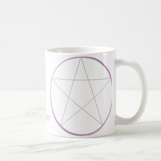 Mug Pentagramme pourpre de gel (Droite)
