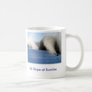 Mug Pente de ski au lever de soleil